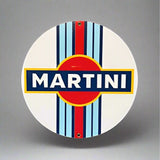 Cartel redondo de reproducción Martini Racing