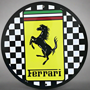 Reproduction du panneau Ferrari Racing