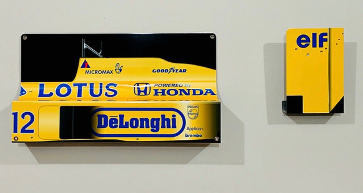 Décoration murale 3D Ayrton Senna Camel Lotus 99T Honda F1